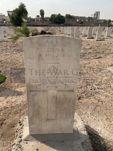 BAGHDAD (NORTH GATE) WAR CEMETERY - BROWN, CHARLES